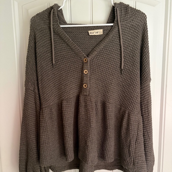 new in Sweaters - Babydoll Sweater V Neck